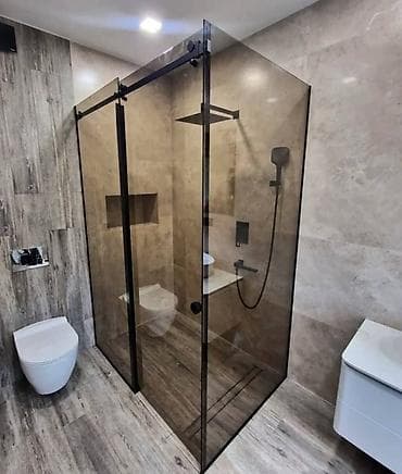 перегородка душевая: Стеклянные перегородки и двери для душа на заказ - Изготовление и — 10