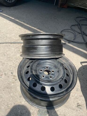 продаю титановый диска подходить деу нехиа подходит: Колеса в сборе R 16, Б/у, Комплект, Легковые, Железные, отверстий - 5 — 1