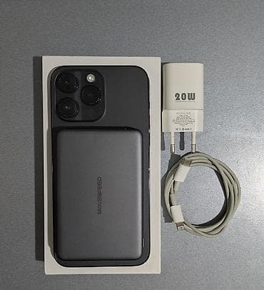 обмен на 14 про: IPhone 14 Pro Max, Б/у, 128 ГБ, Black Titanium, Зарядное устройство, Защитное стекло, Кабель, 81 % — 3