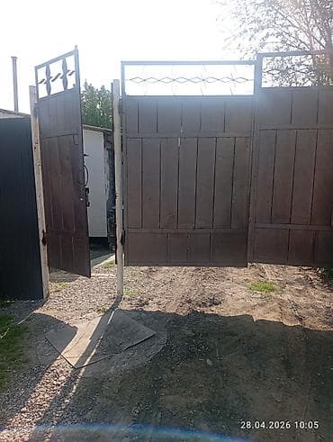 бешик бала: Распашные металлические ворота с калиткой - Конструкция — 4