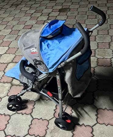 коляска детская цена дордой: Коляска, цвет - Голубой, Б/у — 1