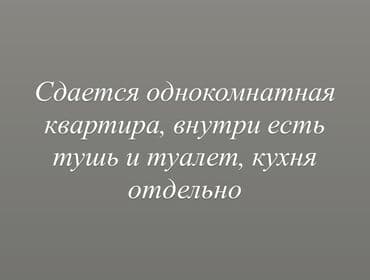 квартира бишкек на месяс: 1 бөлмө, Толугу менен эмереги бар — 1