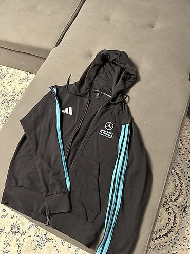 Мужская толстовка, S, Adidas, Новый, цвет - Черный, Бесплатная доставка — 1