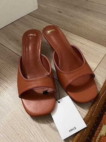туфли mango: Сабо, 38, Mango, Новый, цвет - Коричневый, Самовывоз, Платная доставка — 2
