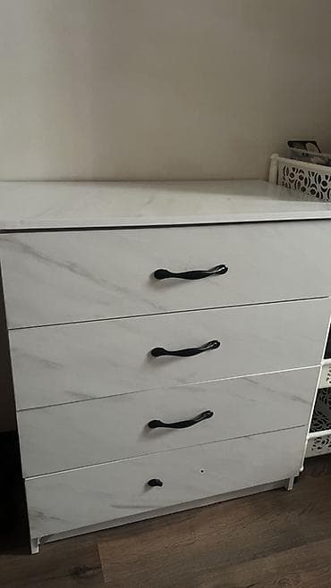 Полки, стеллажи: Комод для одежды, Без зеркала, ЛДСП, цвет - Белый — 2