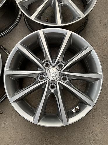 диски саната: Литые Диски R 16 Hyundai, Комплект, отверстий - 5, Б/у — 4