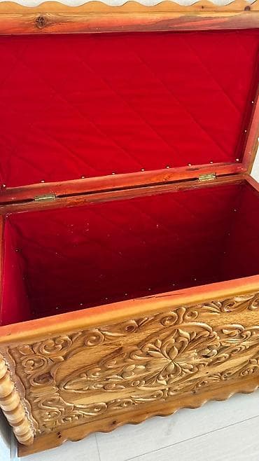 сундук для приданного: Сундук, Новый, Для приданого невесты, Дерево, цвет - Коричневый — 1