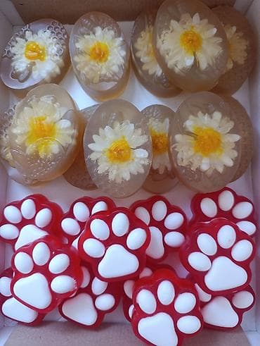 я ищу цветы: Ручное мыло из прозрачной мыльной основы с декоративными вставками и — 10