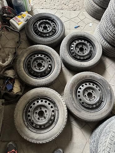 шины сешка 14: Колеса в сборе R 14, Лето, Б/у, Комплект, Легковые, Железные, отверстий - 5 — 1