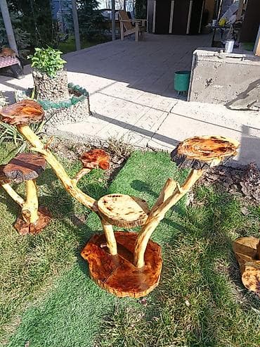 деревянные подставки для цветов: Полка, этажерка для цветов, Дерево — 2