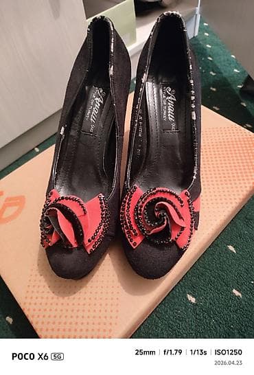 pull and beer: Туфли, 37, Б/у, цвет - Черный — 1