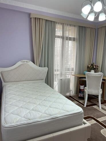 долгосрочная аренда квартира бишкек ош базар: 4 комнаты, Агентство недвижимости, Без подселения, С мебелью полностью — 5