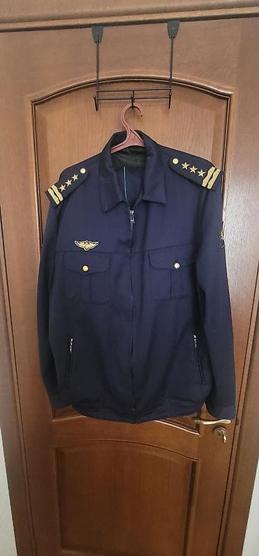 Рубашки: Белая б/у рубашка служебная классического кроя с накладными карманами — 6