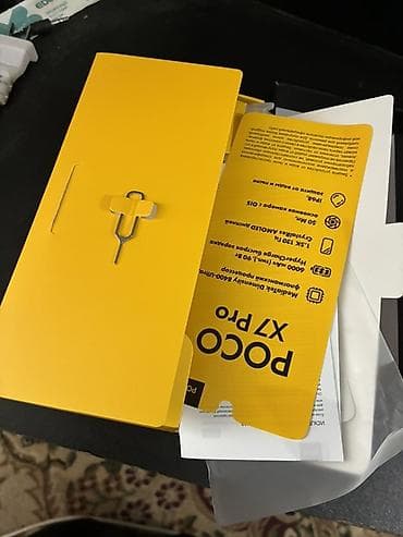 чамадан сумка: Poco X7 Pro, Колдонулган, 512 ГБ, түсү - Кара, 2 SIM — 2