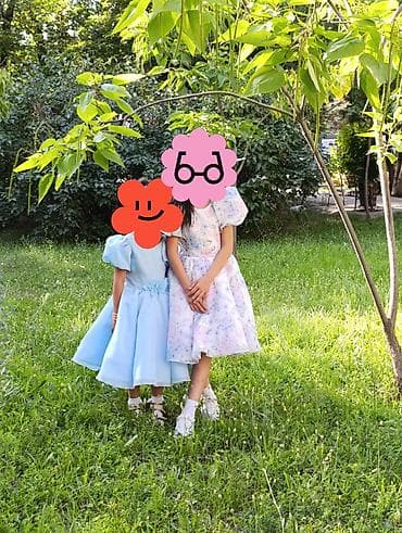 n maxi: Детское платье, цвет - Голубой, Б/у — 3