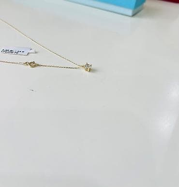 Свадебные платья и аксессуары: Продаю нежное колье в желтом золоте 585 пробы с бриллиантом — 5
