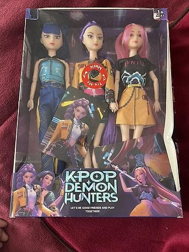 Музыкальный набор кукол K-POP Demon Hunters - Комплект из 3 шарнирных
