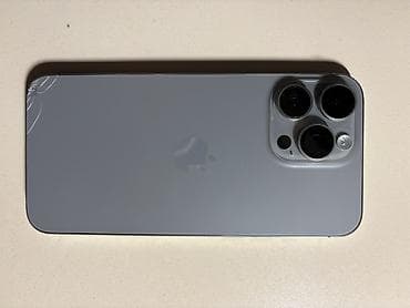 IPhone 15 Pro Max, Б/у, 1 ТБ, Серебристый, Коробка, 87 % — 2