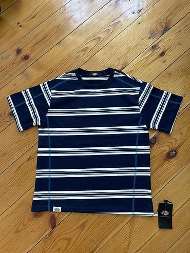 толстовка наруто: Футболка Dickies, полосатая - Бренд: Dickies (ярлык и фирменная бирка — 1