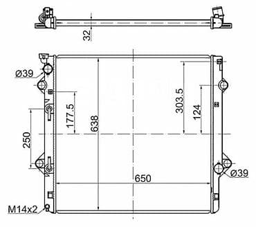 leksus: Радиатор ДВС Lexus GX400/ GX460 1URFE 09 SUV — 2