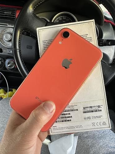 IPhone Xr, Б/у, 256 ГБ, Коралловый, Коробка, 74 %