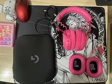 Наушники: Беспроводные гарнитуры, Logitech, Б/у, цвет - Розовый — 1
