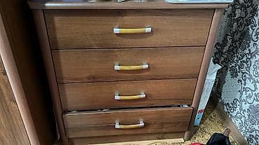 мебель на заказ дёшево бишкек: Спальный гарнитур, Б/у, Двуспальная кровать, Шкаф, Комод, Россия, Самовывоз — 3