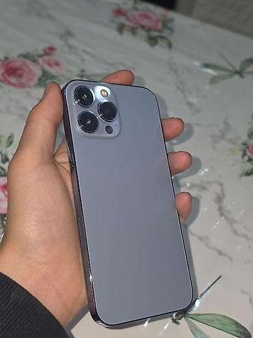 Техника жана электроника: IPhone 13 Pro, Колдонулган, 256 ГБ, Sierra Blue, Каптама, 77 % — 3