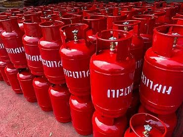 Баллоны для сжиженного углеводородного газа (пропан-бутан), окраска —
