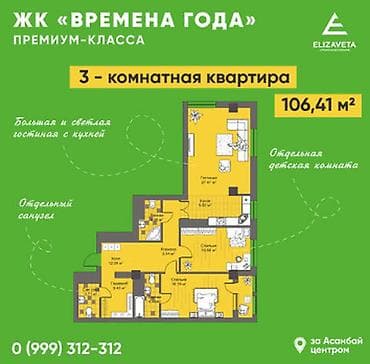 Новостройки от застройщика: Строится, 2 комнаты, 83 м² — 4