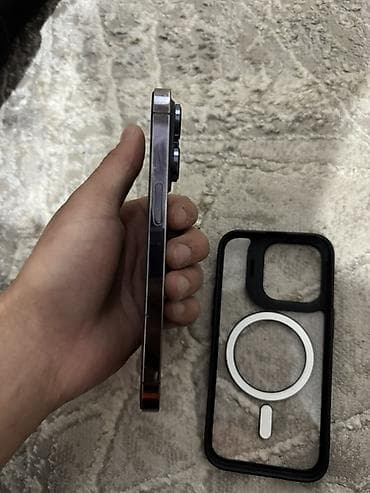 hp pro: IPhone 14 Pro, Б/у, 128 ГБ, Deep Purple, Чехол, 82 % — 2