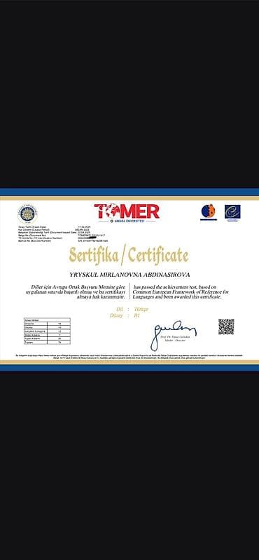 Переводчик на турецком языке (кыргыз яз, русский яз, казахском языке)