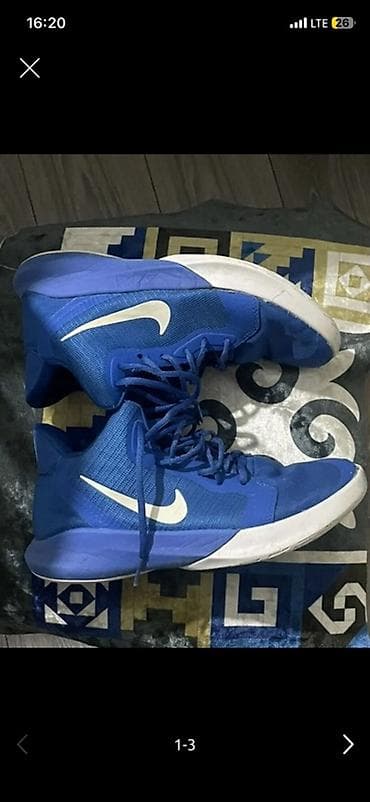 красовки волейболный: Мужские кроссовки, 42, 43, Nike, Б/у, цвет - Синий, Самовывоз, Платная доставка — 1