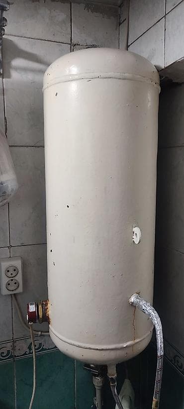 газовый уличный обогреватель: Накопительный водонагреватель Объем бака: 100 л, Электрический, Регулятор температуры, Металл, Б/у — 1