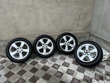 Колеса в сборе 235 / 55 / R 18, Лето, Б/у, Комплект, Внедорожные (АТ/МТ), Литые, отверстий - 5