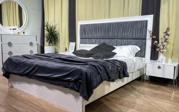 шкаф стол и кровать: Спальный гарнитур Зара 5 в современном стиле Состав: - Кровать с — 1