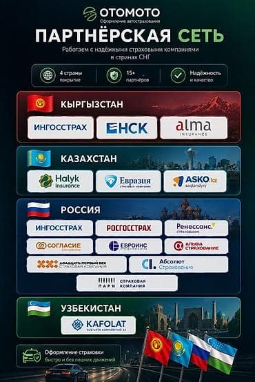 Оформление автострахования OTOMOTO Партнёрская сеть по странам СНГ с