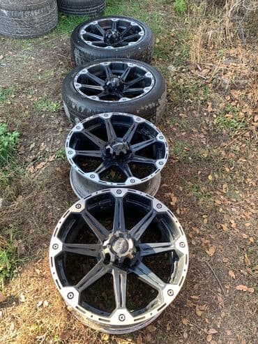 шины бу бишкек оптом: Колеса в сборе 285 / 45 / R 22, Лето, Б/у, Комплект, Внедорожные (АТ/МТ), Литые, отверстий - 5 — 3