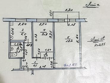 кант кв: 2 комнаты, 43 м², 104 серия, 2 этаж, Старый ремонт — 10