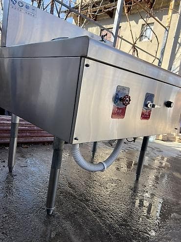 Компрессорлор: Промышленная газовая плита для вок с охлаждающей/мойчной чашей - — 9