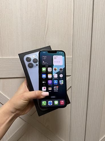 iphone 13 pro ma: IPhone 13 Pro Max, Б/у, 256 ГБ, Sierra Blue, Коробка, 81 % — 2