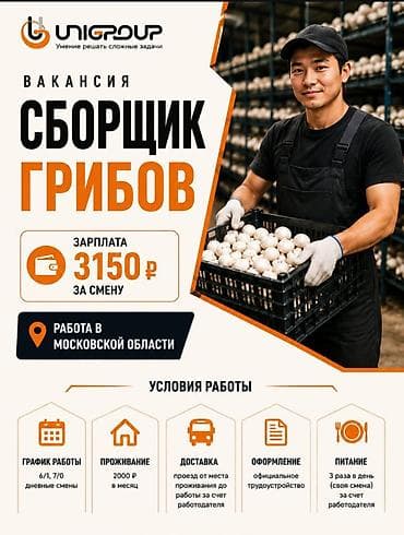Работа: Требуется Сборщик урожая, Оплата: Ежедневно — 1