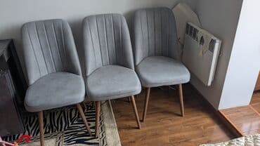 Табуретки: Стул для кухни, Дерево, цвет - Серый — 4