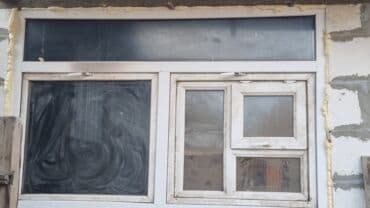 Пластиковое окно ширина 210см высота 135см состояние б/у цена 10мин