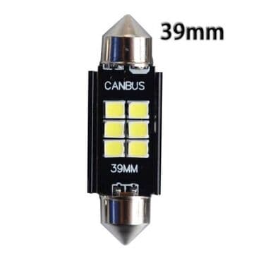 mercury capri: Автомобильная светодиодная лампа FS C5W 2835 6SMD 39мм — 1