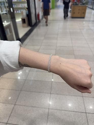 пандора часы: Браслет Pandora Pavé Cuban Chain - Дизайн: плетение «кубан» с плотной — 3