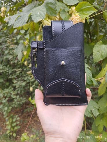самсунг флип 5: Кобура наременная из натуральной кожи КРС ручной работы чехол для — 5