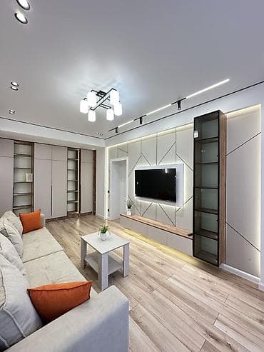 osh flat: 2 комнаты, 57 м², ул. Горького / Алматинка Элитка, 10 этаж, Дизайнерский ремонт — 8