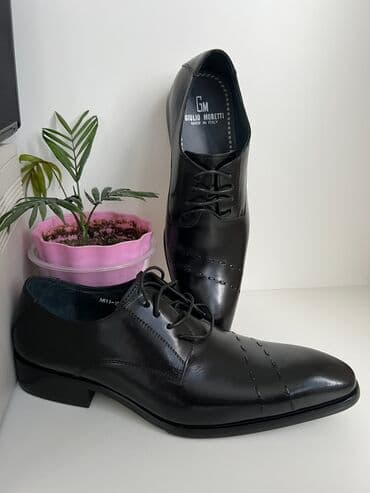 фирменная обувь из италии: Мужские туфли, 42, Новый, цвет - Черный, Самовывоз — 2