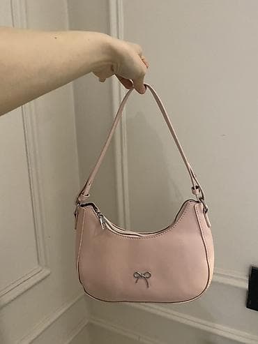 Мини-сумка на плечо в нежно‑розовом цвете. Новый не использованный